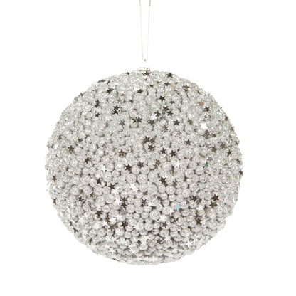 XL Silver Stars Bauble