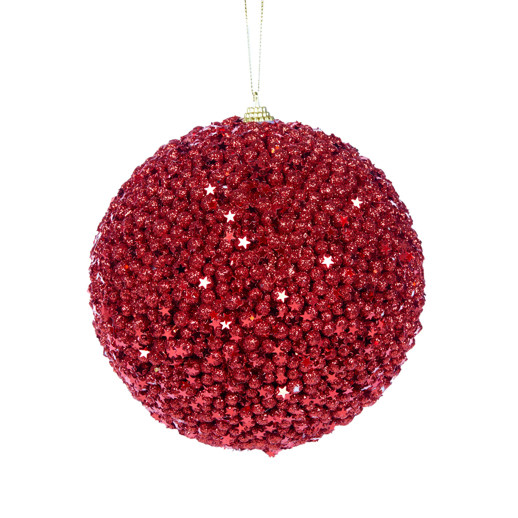 Xl Red Stars Bauble