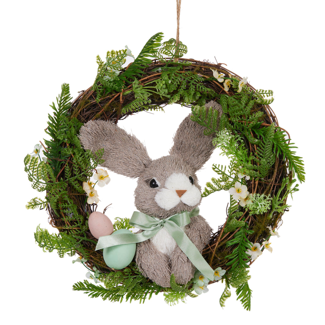 31 Cm Garden Rabbit Wreath
