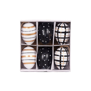 Exquisite Set/6 Striped Hanging Eggs