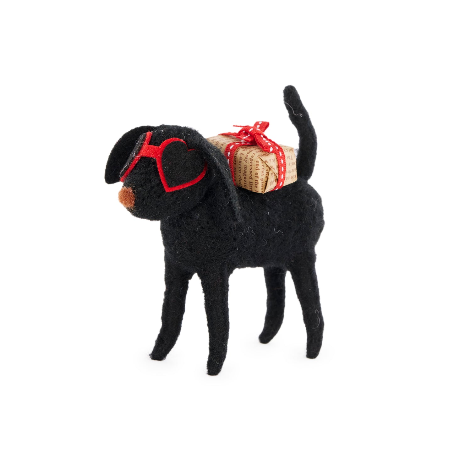 Wool Labrador With Love Heart Sunnies