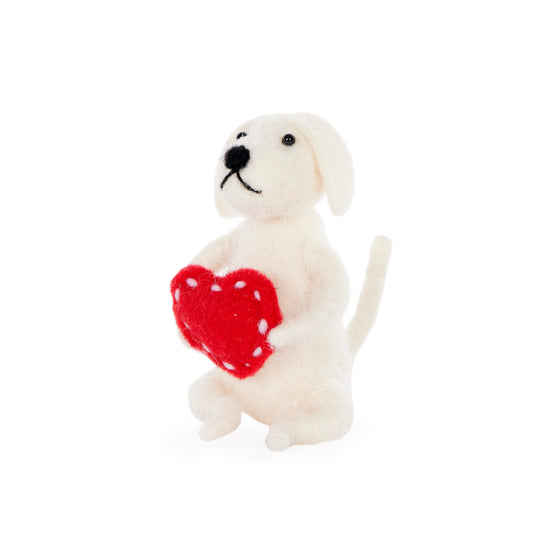 Wool Maltese With Love Heart