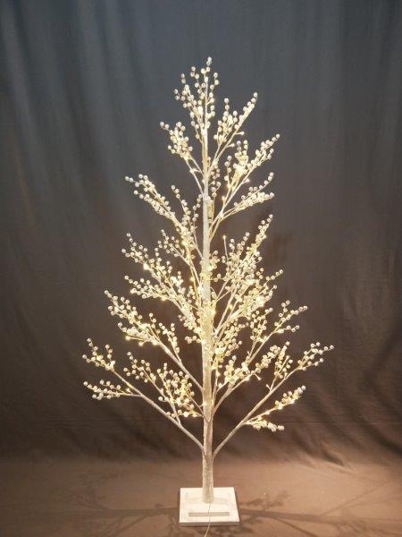 180Cm Led White Berry Tree