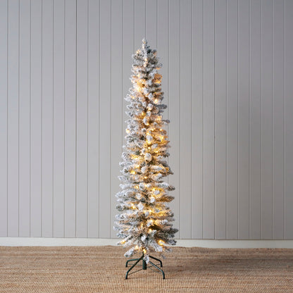 5.5 Ft Scandinavian Fir Snow Tree - 100 Led