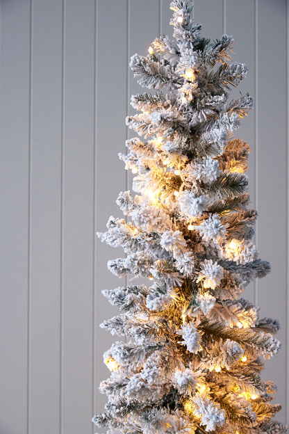 5.5 Ft Scandinavian Fir Snow Tree - 100 Led