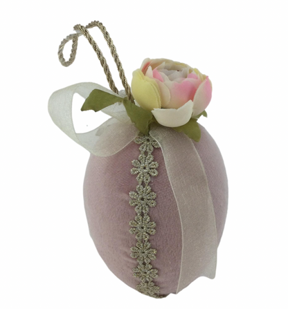 8CM PINK FABRIC EGG