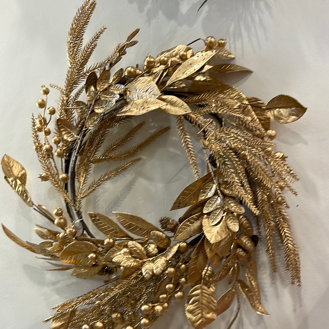 Gold Wheat Wreath